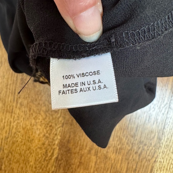 Misa Los Angeles Black and Tan Ruffled animal print Mini skirt - Picture 4 of 4